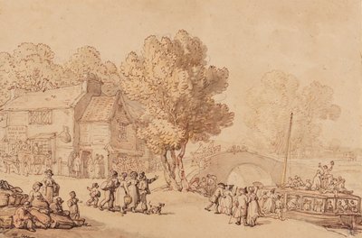 Aan boord van een veerboot, c.1810 door Thomas Rowlandson