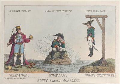 Boney Werd Moralistisch, 1 mei 1814 door Thomas Rowlandson