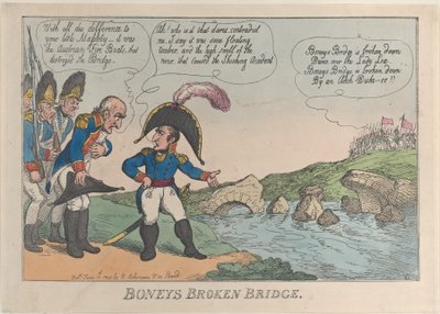 Boneys Gebroken Brug, 12 juni 1809 door Thomas Rowlandson