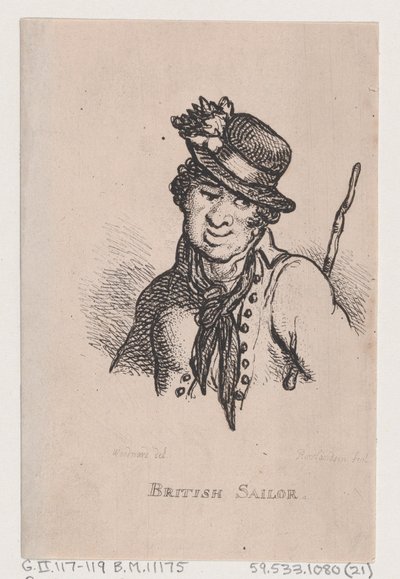 Britse zeeman, april 1808 door Thomas Rowlandson