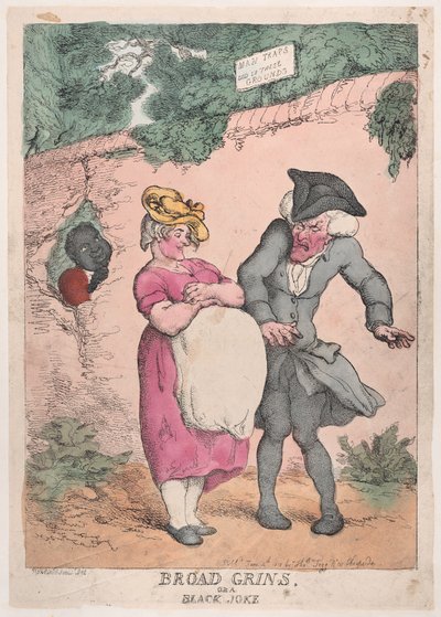 Brede Grijnzen, of een Zwarte Grap door Thomas Rowlandson