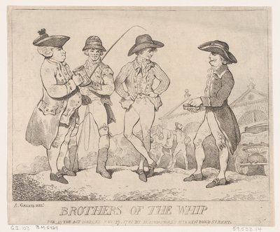 Broeders van de Zweep, 27 november 1781 door Thomas Rowlandson