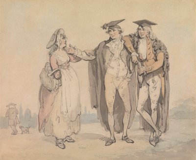 Bokken van het eerste hoofd door Thomas Rowlandson