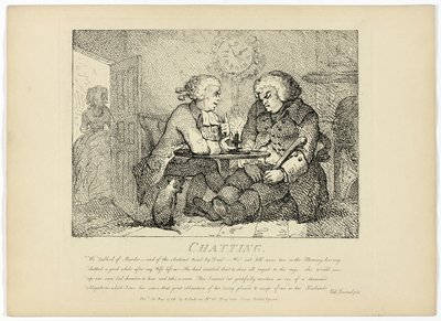 Kletsen, uit Boswells Tour of the Hebrides door Thomas Rowlandson