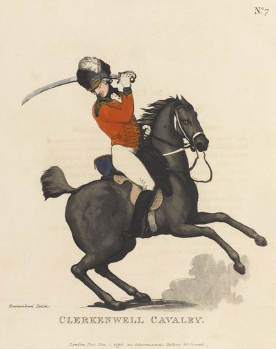 Clerkenwell Cavalerie door Thomas Rowlandson