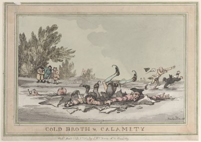 Koude bouillon en rampspoed door Thomas Rowlandson