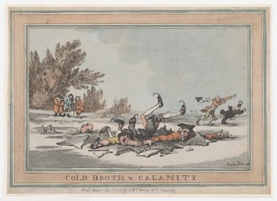 Koude Bouillon & Ramp, 26 januari 1792 door Thomas Rowlandson
