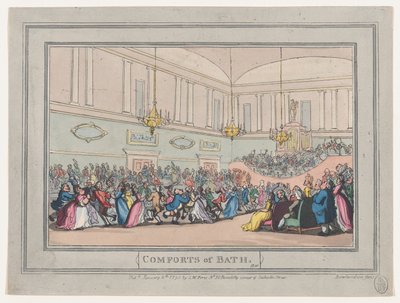Comforts of Bath, Plaat 10 door Thomas Rowlandson