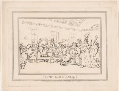 Comforts of Bath, plaat 11 door Thomas Rowlandson