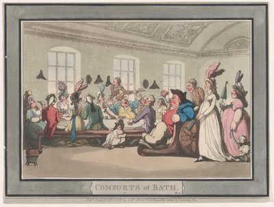 Comforts of Bath, plaat 11 door Thomas Rowlandson