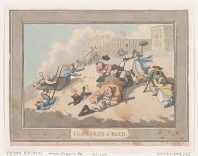 Comforts of Bath, Plaat 12, 6 januari 1798 door Thomas Rowlandson