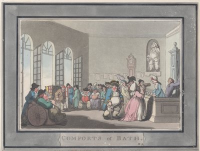 Comforts of Bath, Plaat 3 door Thomas Rowlandson