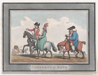Comforts of Bath, Plaat 5, 6 januari 1798 door Thomas Rowlandson