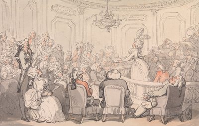 Comforts of Bath: Het concert door Thomas Rowlandson