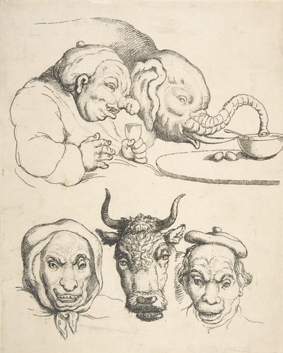 Vergelijkende anatomie door Thomas Rowlandson