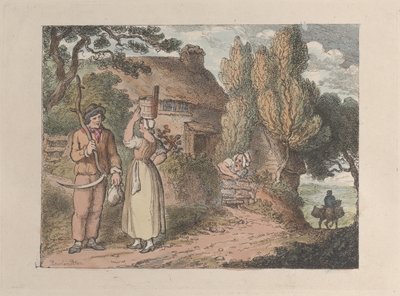 Cornwall, Een Toezichthouder, uit Zichten in Cornwall door Thomas Rowlandson