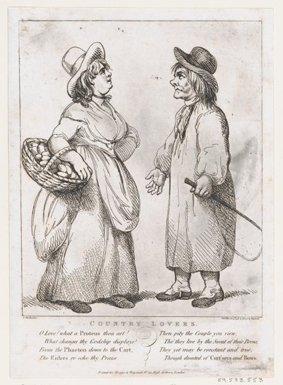 Plattelandsliefhebbers door Thomas Rowlandson