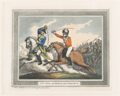 Snijd Eén en Bescherm Arm met Teugel, 1 september 1798 door Thomas Rowlandson