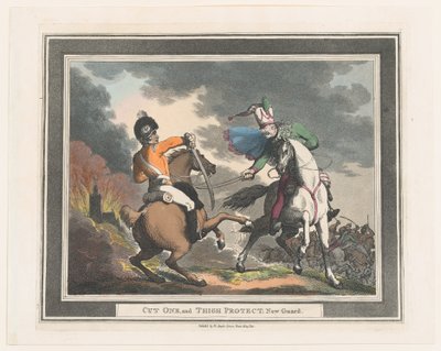 Snijd Een en Dij Bescherm Nieuwe Wacht door Thomas Rowlandson