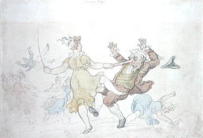 Dansende honden door Thomas Rowlandson