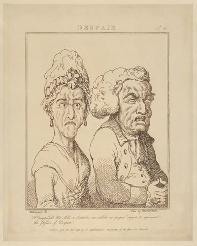 Wanhoop, 21 februari 1800 door Thomas Rowlandson