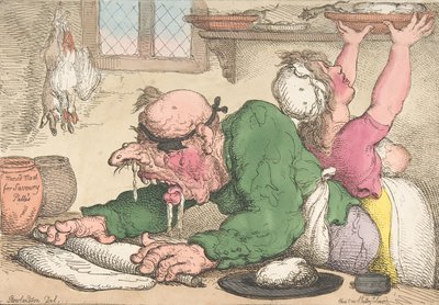 Diners in de Netste Manier door Thomas Rowlandson