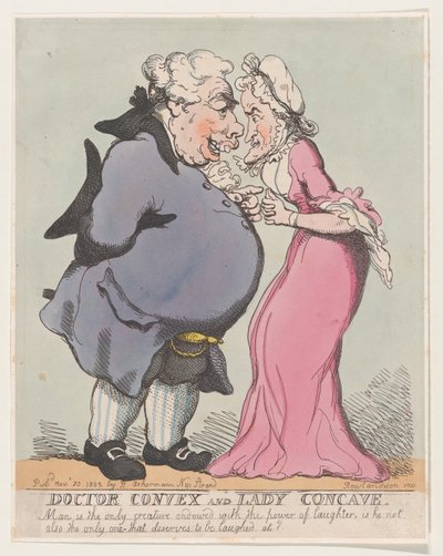 Dokter Convex en Lady Concave door Thomas Rowlandson