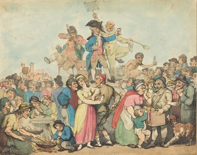Dr. Botherum, de kwakzalver, 1800 door Thomas Rowlandson