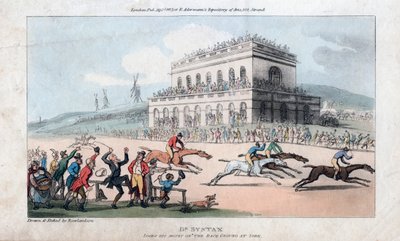 Dr Syntax Verliest zijn Geld op de Renbaan in York, 1813 door Thomas Rowlandson