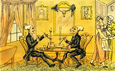 Dr. Syntax en zijn tegenhanger door Thomas Rowlandson