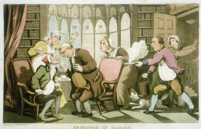 Dr Syntax in gevaar door Thomas Rowlandson