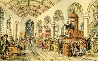Dr. Syntax predikt door Thomas Rowlandson