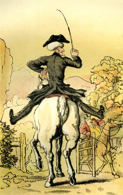 Dr. Syntax op zoek naar een vrouw door Thomas Rowlandson