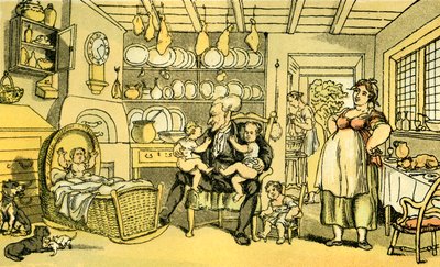 Dr Syntax werd verpleegster door Thomas Rowlandson