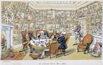 Dr. Syntax met mijnheer (bij de aristocraten) - in "Doctor Syntax
