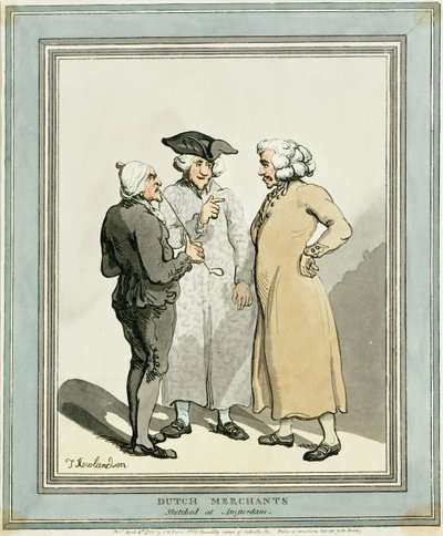 Nederlandse kooplieden door Thomas Rowlandson