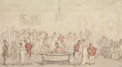 Elegante groepsdansen door Thomas Rowlandson