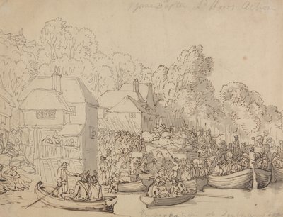 Inscheping in Southampton, 20 juni 1794 (versie A) door Thomas Rowlandson