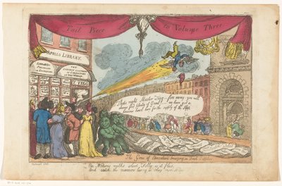 Etalage van uitgever Thomas Tegg te Londen door Thomas Rowlandson
