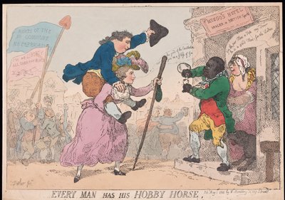 Iedere man heeft zijn hobby door Thomas Rowlandson