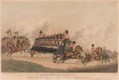 Expeditie van Militaire Vlieg door Thomas Rowlandson