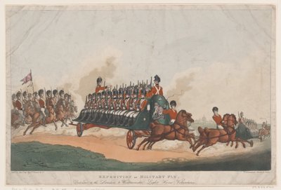 Expeditie, of Militaire Vlieg, 16 mei 1798 door Thomas Rowlandson