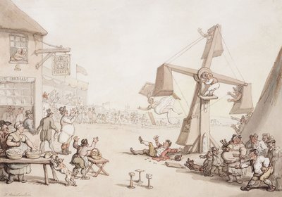 Figuren op een kermis, 1803 door Thomas Rowlandson