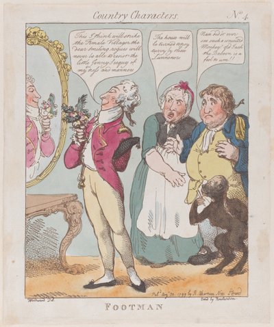 Lakei, 30 augustus 1799 door Thomas Rowlandson
