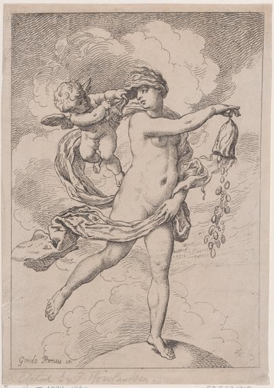 Fortuna met een Beurs, 1795-99 door Thomas Rowlandson