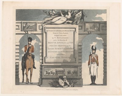 Voorwaarts, Hongaarse en Hooglandse Broadsword, 12 feb 1799 door Thomas Rowlandson