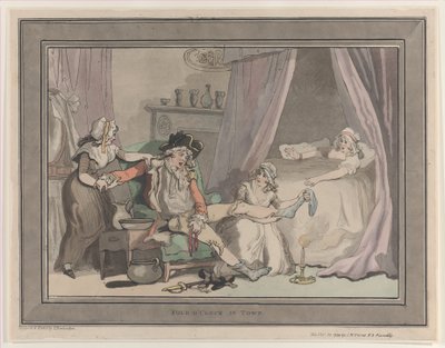 Vier uur in de stad, 20 oktober 1790 door Thomas Rowlandson