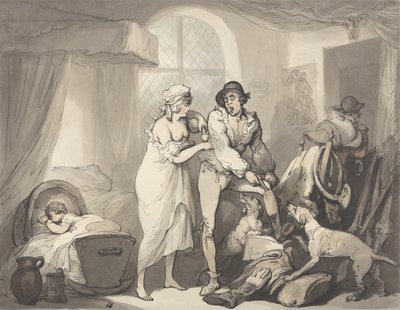 Vier uur op het platteland, ca. 1788-90 door Thomas Rowlandson