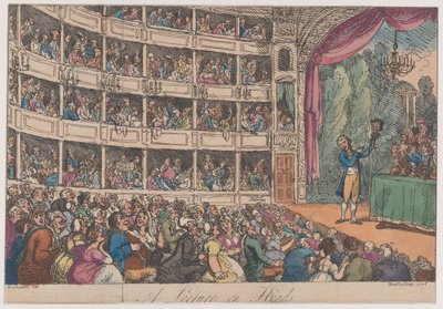 Frontispice, uit A Lecture on Heads door George Alexander Stevens, april 1808 door Thomas Rowlandson