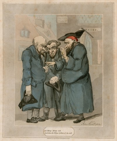 Krijg nog steeds geld door Thomas Rowlandson